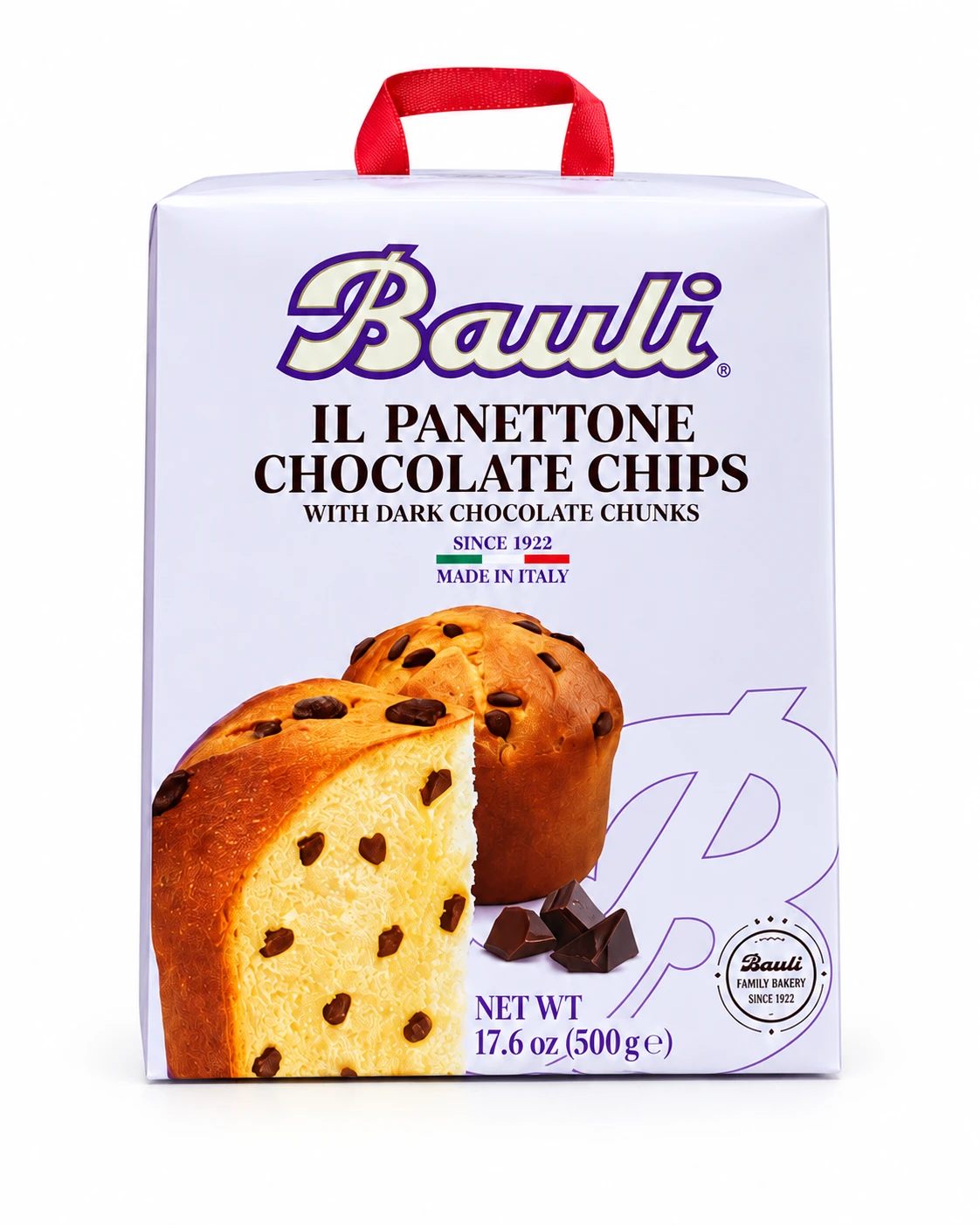 PANETTONE BAULI CHIPS CHOCOLATE (500GR)